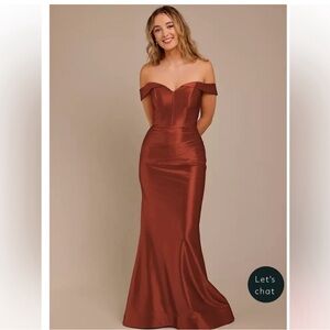 David’s bridal bridesmaid dress